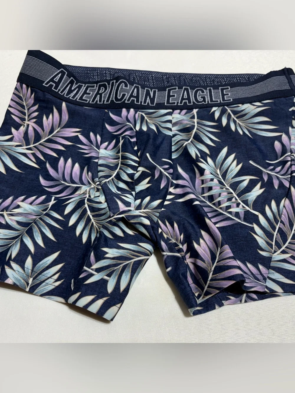 American Eagle Outfitters Swim Tropical Leaf Men’s Swim Boxer Briefs